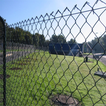 Durable Garden PVC Dilapisi Chain Link Fence