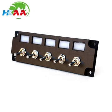 Toggle Panel custom led switch label insert panel