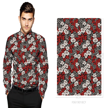 100% Baumwolle Satin Satin Digital Print Shirt Stoff