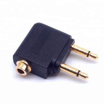 3.5mm Airline Flight Headphone Jack Adapter - Male to Female