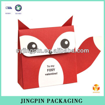 customized the fox shape card box