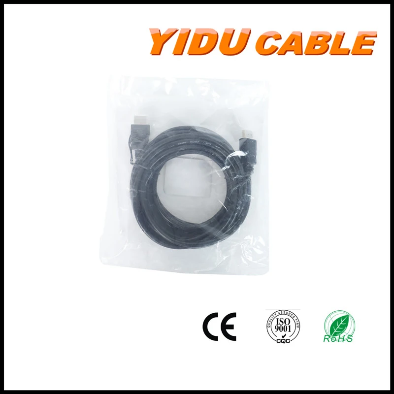 Wholesale 1m 2m 3m 5m 10m Male to Male Gold Braided Zinc Alloy HDMI V2.0 Cable