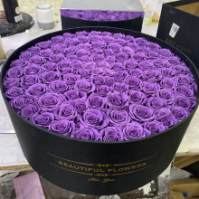 Yunnan Wholesale Preserved Rose Sets in Large Round Boxes for Valentine's Day Gifts