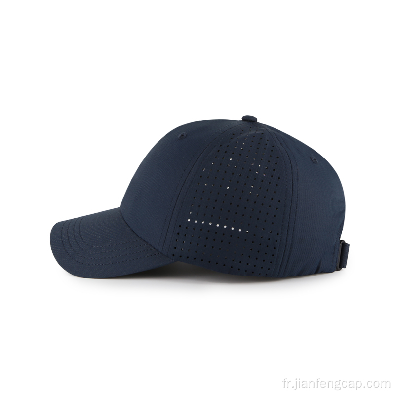 Casquette de baseball extérieure Casquette perforée à panneau latéral