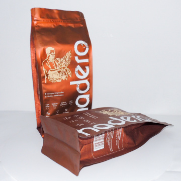 Custom printed aluminum coffee bag with zip lock