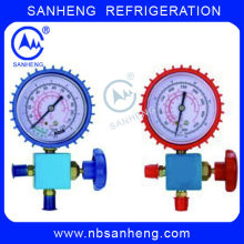 Aluminum Three Way Valve Single Gauge Valve