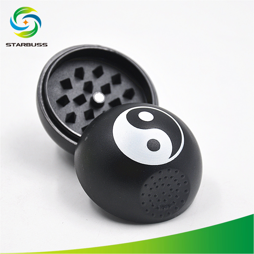 Plastic ball 56mm 2 Parts Herb grinder Weed grinder with sharp teeth herb crusher smoking accessories herb mill