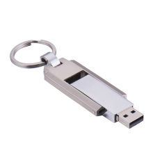 محرك فلاش USB تويستر الفضي