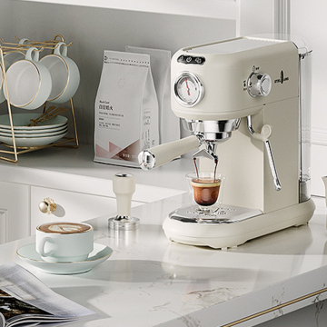 Stainless Steel Coffee Machine with Milk Dispenser - Coffee Capsule Milk Coffee Machine