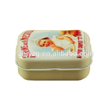 cosmetic metal small tin box