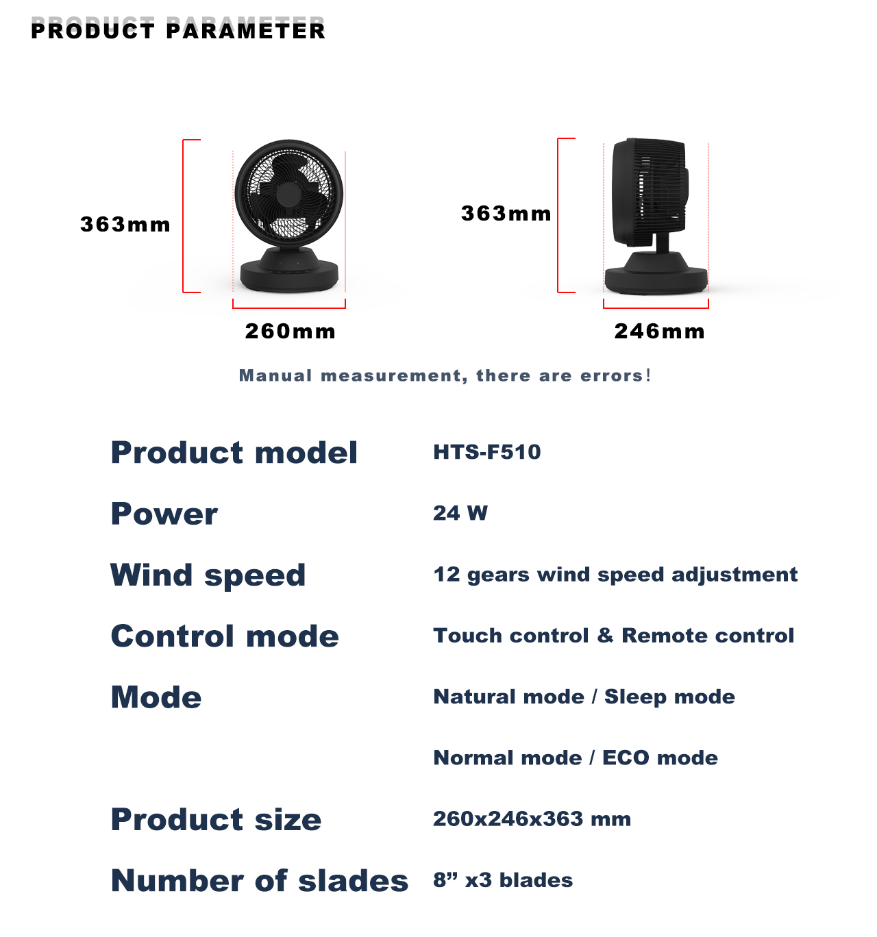 F510 circulator table fan specification F510 circulator table fan specification
