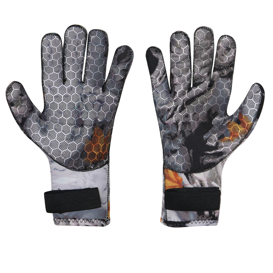 Guantes de camuflaje de camuflaje de 3 mm Guantes de natación de buceo