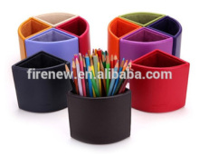 Faux Leather PU Pencil Case Holder
