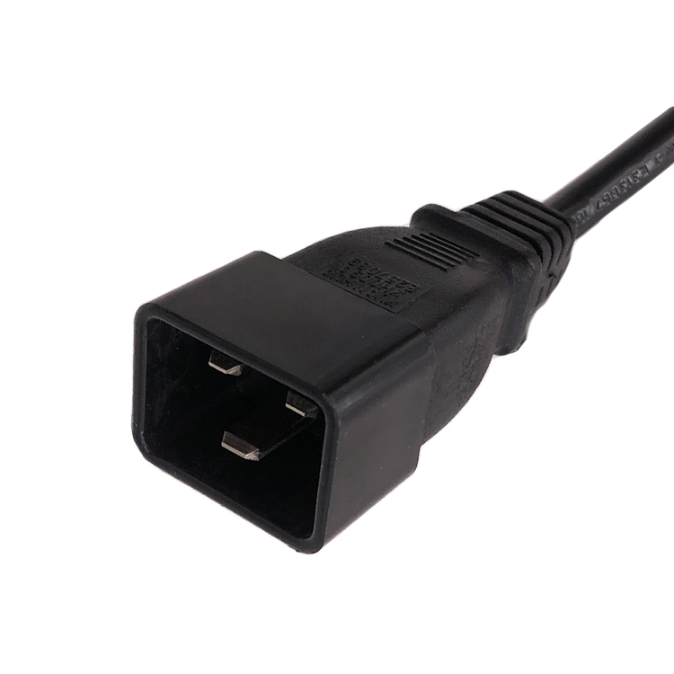 Customization power cord with C19 and C20 connector