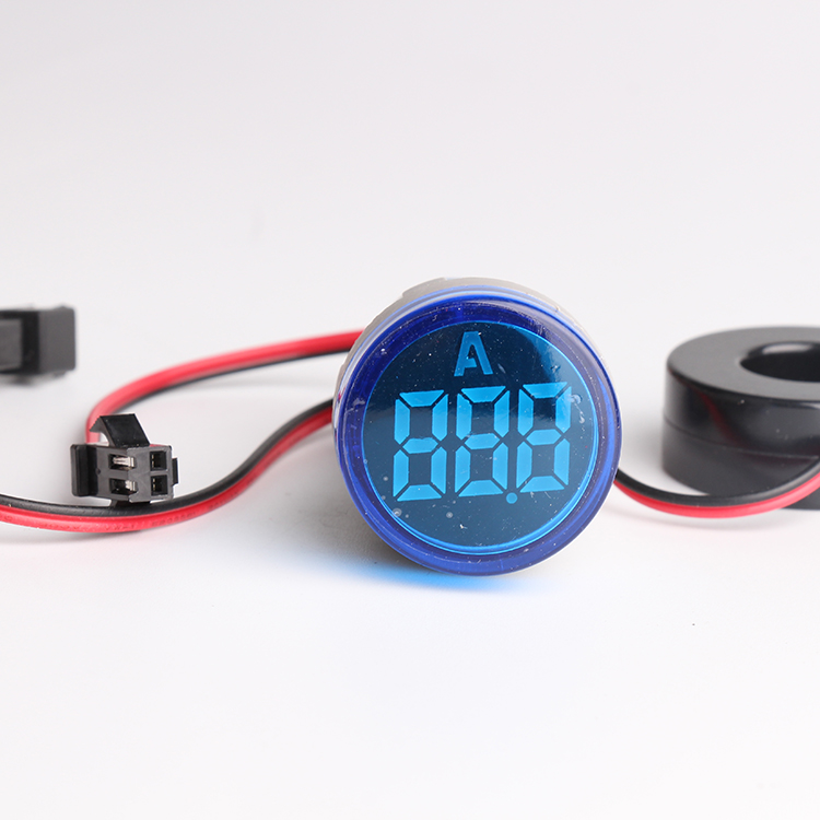 22mm 100A AC RED single phase LED indicator digital electric current ammeter indicator lamp