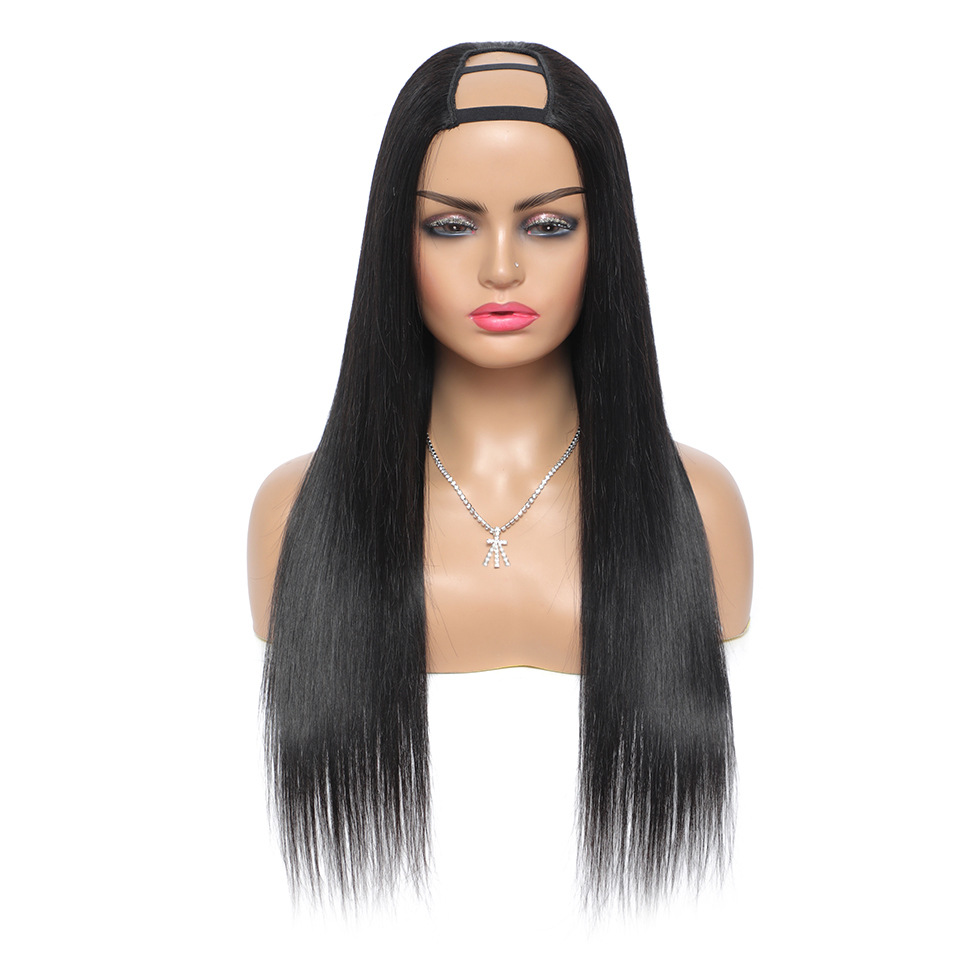 100% Human Hair Clip In U-Part Wigs,12a Mink Human Hair Straight Body Deep Curly,Wholesale Half Wigs Lace For Black Women