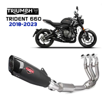 Stainless Steel Exhaust System for Triumph Trident 660 Muffler and Header Pipe