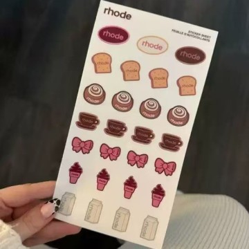 Rhode Brand Personalized Eco-Friendly Vinyl Stickers for Custom Packaging and Events