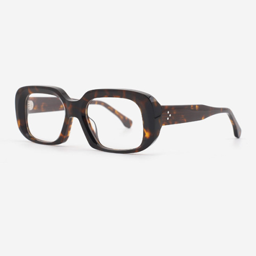 Rectangular thick Acetate Unisex Optical Frames 23A3092