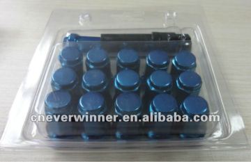 Racing nut, lug nut, aluminium nut lock