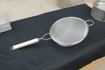 stainless steel wire mesh noodle colander