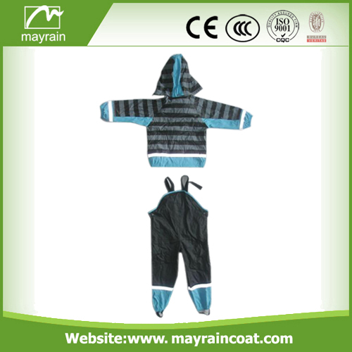 Raincoat Kid PU Rain Jacket Rain Pants OEM