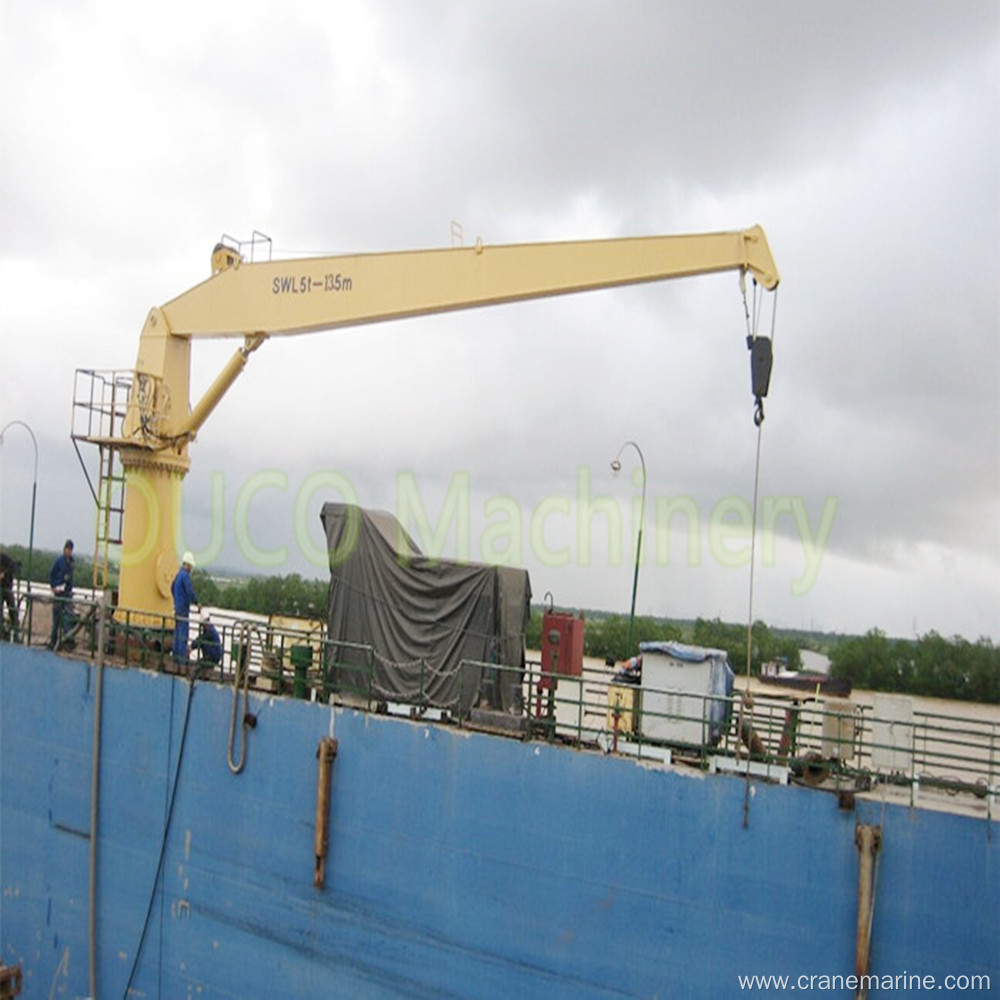 5T13M Stiff Boom Marine Crane