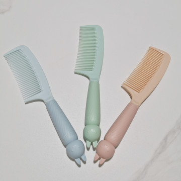 Unique Design Cute Rabbit Logo Fine-Tooth Hair Styling Comb