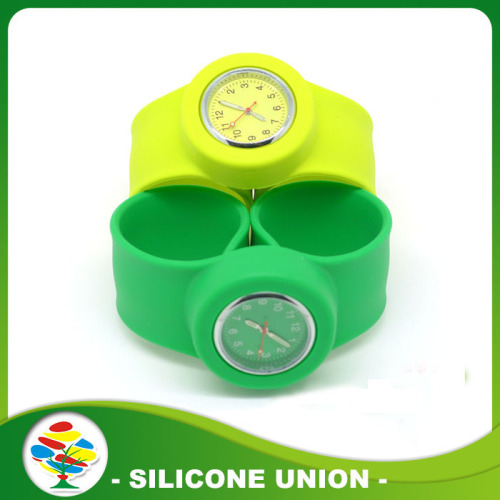 Wholesale Slap Silicone Rubber Wristband Watch