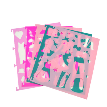 2023 High Quality PP Plastic Vary Form Stencil Ruler Drawing Template