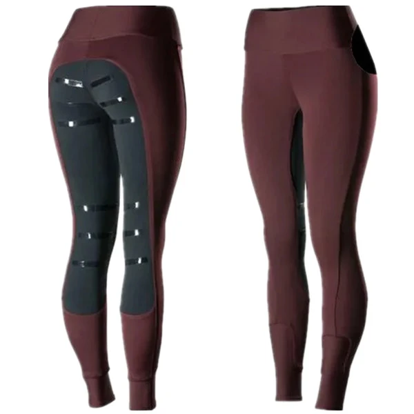 Wholesale Elastane Silica Gel Horse Riding Leggings Women Equestrian Pant Breeches