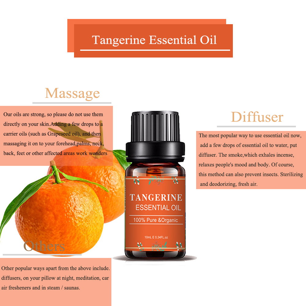 Perfume OEM Fragrance Tangerine Essential Huile pour le diffuseur