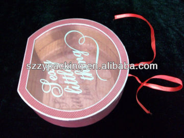 silver paper perfume set box with ribbon