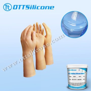 Liquid silicone rubber life casting for Human body