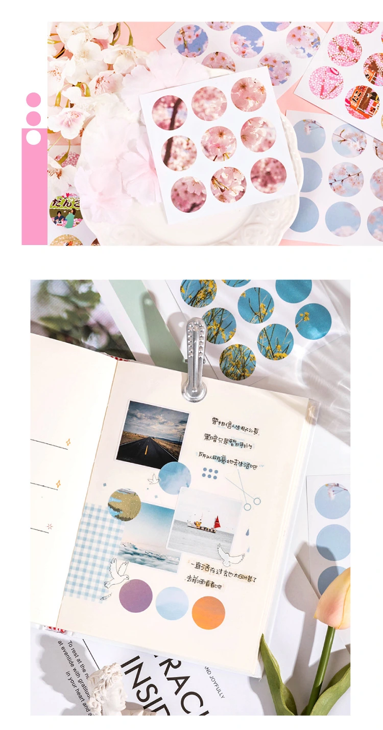 Round Die-Cutting Decorating and Sealing Stickers