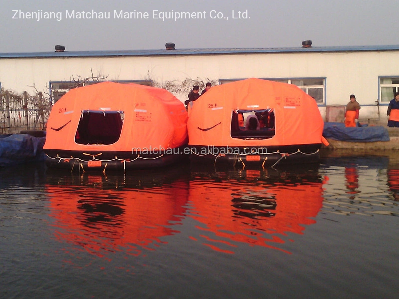 100 Persons Throw Overboard Self Rigting Inflatable Life Raft