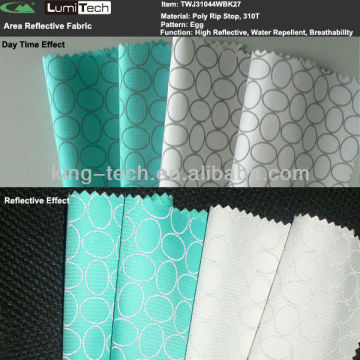 Egg Graphic Reflective Printing Retro Reflective Fabric Rip Stop