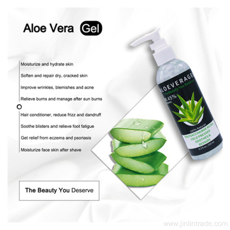 100% natural pure aloe vera gel for face
