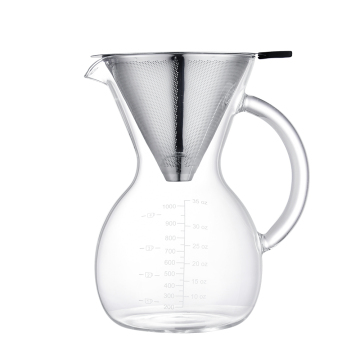 Pour Over Coffee Maker with Stainless Steel Filter