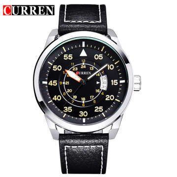 rotating dial watch curren brand alloy quartz watch