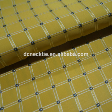 yellow woven silk fabric