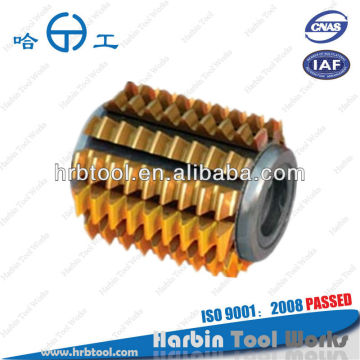 professional manufacturer, CrAlN coating, gear hobbing cutter, HSS M2, Involute Spline Hob