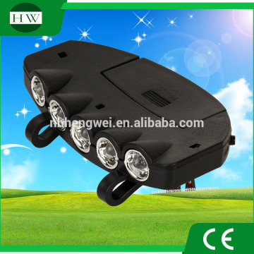 5 LED hat clip light ultra brightness Visor Fishing Clip Light camping lamp cap clip light