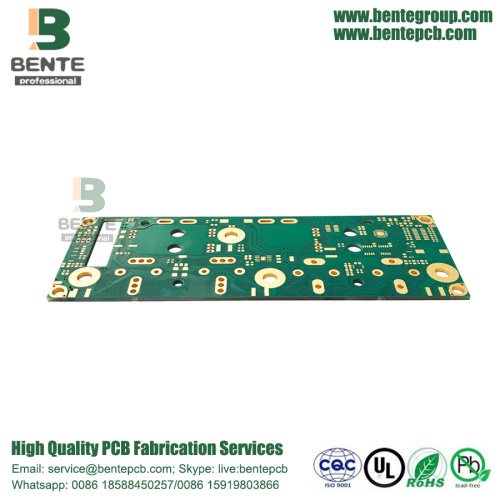 2 Layers FR4 Tg170 PCB Thick Copper PCB ENIG 3u" Thick Gold