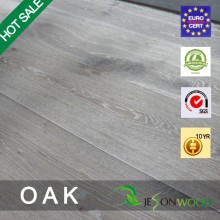 Engineered Grey color oak hardwood flooring wide plank board