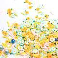 Mixte 500g Conception De Noël Fleur Bonbons Polymère Tranches D&#39;argile Perles Rondes Ornement De Noël En Gros DIY Décoration Accessoire