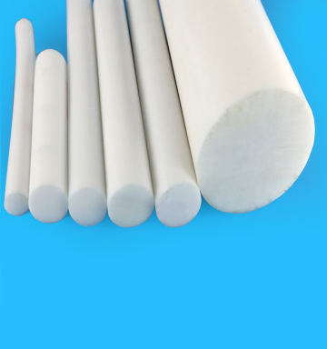 White / Black 5mm DIA Ptfe Round Rod