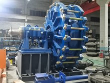 Mud pump in mining river