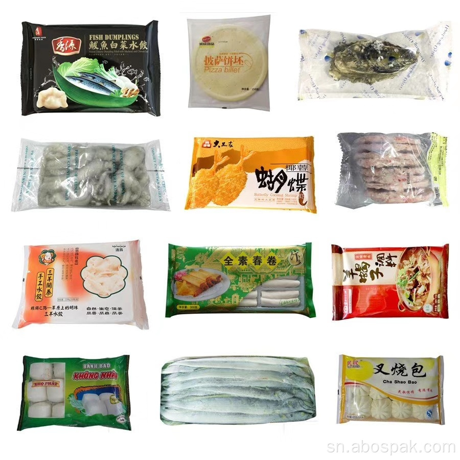 Otomatiki Frozen Chikafu Packing Machine ye dumplings