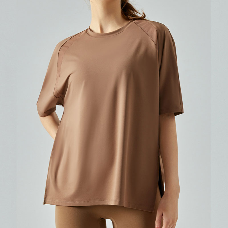 Cacao Mesh montar a la altura de la ropa equina para mujeres sueltas